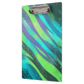 Strömende Farbwogen im Neonlicht Klemmbrett (Links)