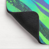 Strömende Farbwogen im Neonlicht Mousepad (Ecke)