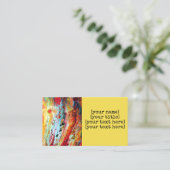 Strömende Geschäfts-Karten-abstrakte Visitenkarte (Stehend Vorderseite)