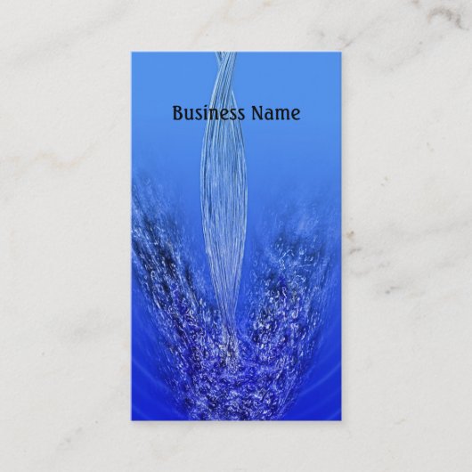 Strömendes Wasser Visitenkarte (Vorderseite)