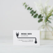 Stromkarte für Stecker und Leuchtmittel Visitenkarte (Stehend Vorderseite)