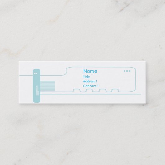 Stromkreis - dünn mini visitenkarte (Vorderseite)