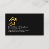 Stromkreis für Gold Visitenkarte (Rückseite)