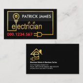 Stromkreis für Gold Visitenkarte (Vorne/Hinten)