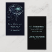 stromkreis-Gehirn-Visitenkarte der Technologie Visitenkarte (Vorne/Hinten)