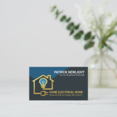 Stromkreis Gold Zuhause Visitenkarte (Stehend Vorderseite)