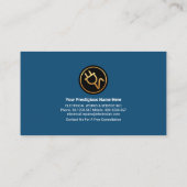 Stromkreis Gold Zuhause Visitenkarte (Rückseite)