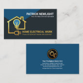 Stromkreis Gold Zuhause Visitenkarte (Vorne/Hinten)