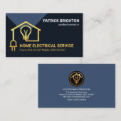 Stromkreis Gold Zuhause Visitenkarte (Vorne/Hinten)