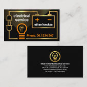 Stromkreis von Shiny Gold Visitenkarte (Vorne/Hinten)