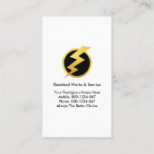 Stromkreis Zeichne Power Visitenkarte (Rückseite)