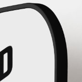 Stromleitungsarbeiter Schwarz-Gold-Blitz Grafik Pickleball Schläger (Linke Seite)