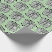Stromleitungsmonteur Geschenkpapier (Ecke)