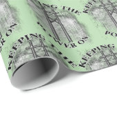 Stromleitungsmonteur Geschenkpapier (Rolleneckpunkt)