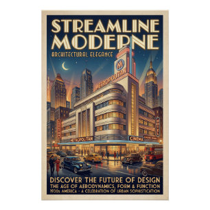 Stromlinien-Architektur Poster