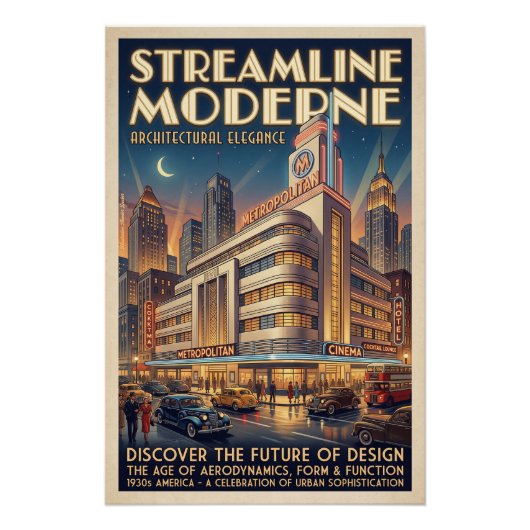 Stromlinien-Architektur Poster (Vorderseite)