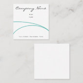 Stromlinienförmige Visitenkarte (Vorne/Hinten)