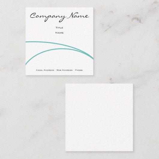 Stromlinienförmige Visitenkarte (Vorne/Hinten)