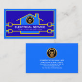 Stromnetz für kreatives Gebäude Visitenkarte (Vorne/Hinten)