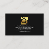 Stromnetz mit rotem Blitz Visitenkarte (Rückseite)