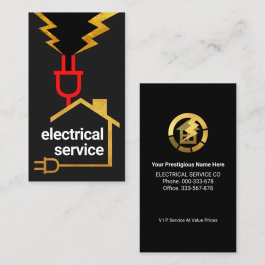 Stromnetz Visitenkarte (Vorne/Hinten)