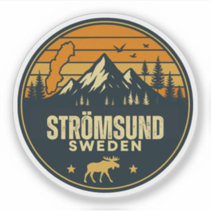 Strömsund, Schweden Schweden Aufkleber
