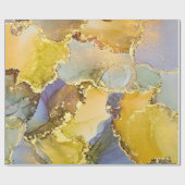 Strömungen von durchsichtigen Farbtönen, schlängel Geschenkpapier (Flach)