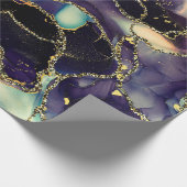 Strömungen von durchsichtigen Farbtönen, schlängel Geschenkpapier (Ecke)