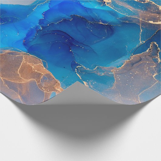 Strömungen von durchsichtigen Farbtönen, schlängel Geschenkpapier (Ecke)