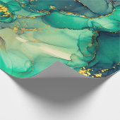 Strömungen von durchsichtigen Farbtönen, schlängel Geschenkpapier (Ecke)