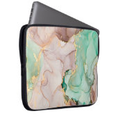 Strömungen von durchsichtigen Farbtönen, schlängel Laptopschutzhülle (Vorne Rechts)