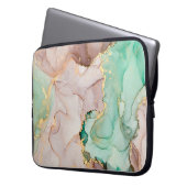 Strömungen von durchsichtigen Farbtönen, schlängel Laptopschutzhülle (Vorderseite Links)