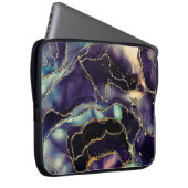 Strömungen von durchsichtigen Farbtönen, schlängel Laptopschutzhülle (Vorne Rechts)