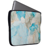 Strömungen von durchsichtigen Farbtönen, schlängel Laptopschutzhülle (Vorne Rechts)