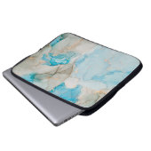 Strömungen von durchsichtigen Farbtönen, schlängel Laptopschutzhülle (Vorne Knopf)