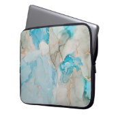 Strömungen von durchsichtigen Farbtönen, schlängel Laptopschutzhülle (Vorderseite Links)