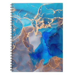 Strömungen von durchsichtigen Farbtönen, schlängel Notizblock