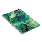 Strömungen von durchsichtigen Farbtönen, schlängel Notizblock (Rechte Seite)