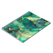 Strömungen von durchsichtigen Farbtönen, schlängel Notizblock (Linke Seite)