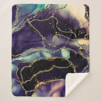 Strömungen von durchsichtigen Farbtönen, schlängel Sherpadecke