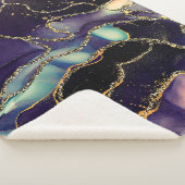 Strömungen von durchsichtigen Farbtönen, schlängel Sherpadecke (3/4)