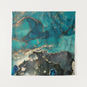 Strömungen von durchsichtigen Farbtönen, schlängel Wandteppich (Vorderseite (Horizontal))