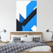 Strömungsgeometrie Leinwanddruck (Insitu (Schlafzimmer))