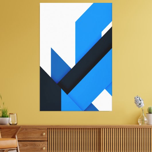 Strömungsgeometrie Leinwanddruck (Insitu (Wohnzimmer))