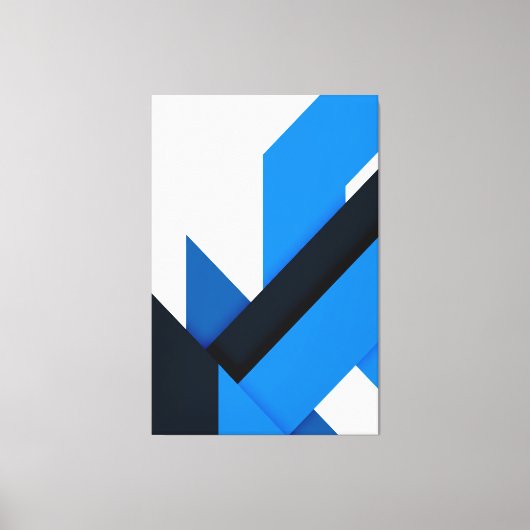 Strömungsgeometrie Leinwanddruck (Vorderseite)