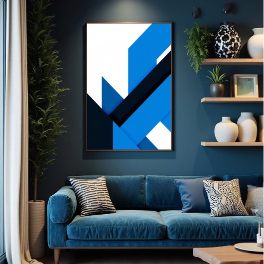 Strömungsgeometrie Leinwanddruck