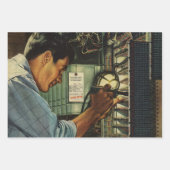 Stromverteiler für Vintage Unternehmen Geschenkpapier Set (Vorderseite 2)