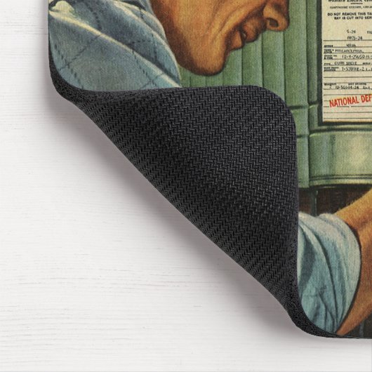 Stromverteiler für Vintage Unternehmen Mousepad (Ecke)