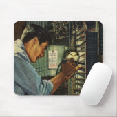 Stromverteiler für Vintage Unternehmen Mousepad (Mit Mouse)