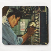 Stromverteiler für Vintage Unternehmen Mousepad (Vorne)